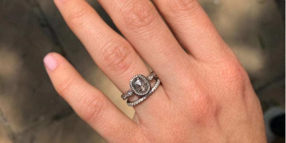 Salt and pepper diamond ring | DANIMOSE