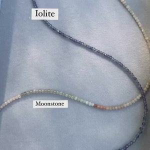 
            
                Load and play video in Gallery viewer, Moonstone and Iolite bead chain
            
        