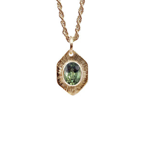 
            
                Load image into Gallery viewer, Art Deco Green Sapphire Necklace
            
        