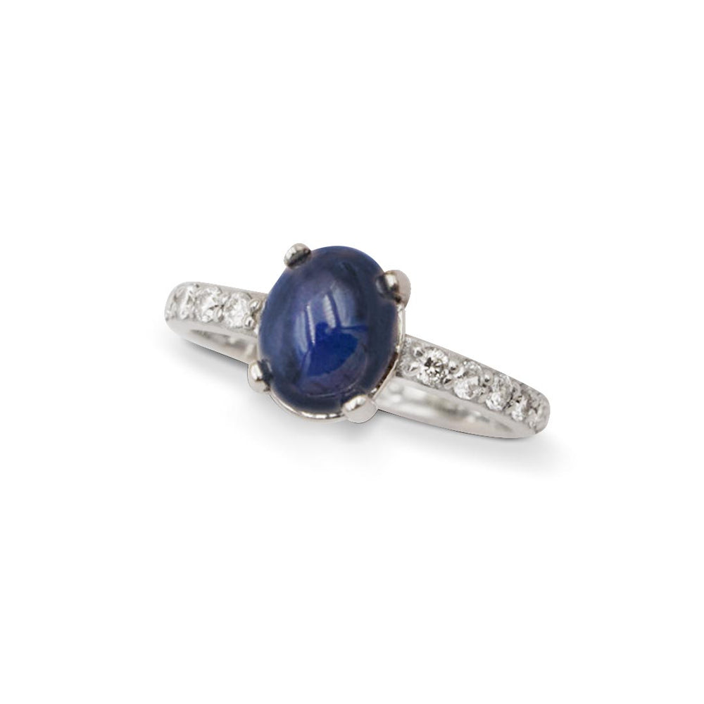 Cabochon Sapphire Ring