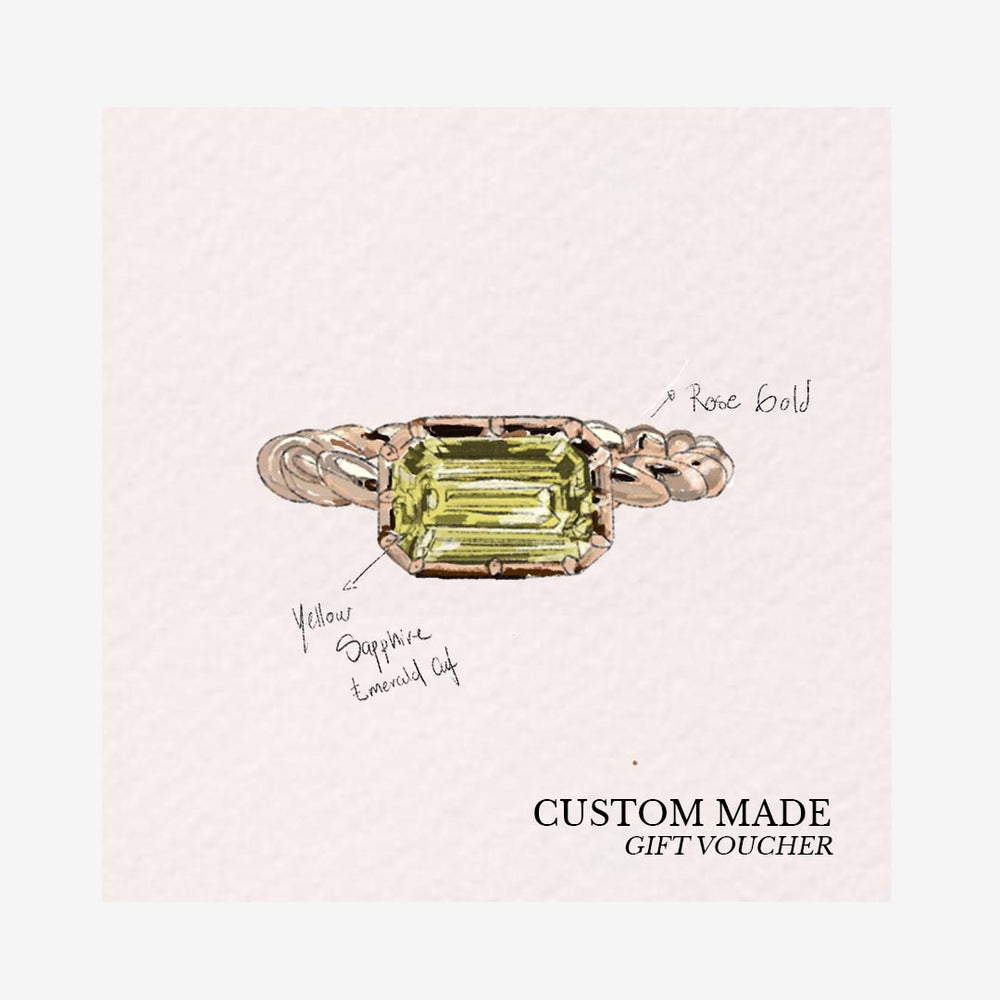 Custom made jewellery piece gift card - DANIMOSE