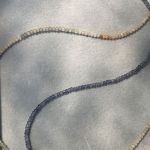 Moonstone and Iolite bead chain