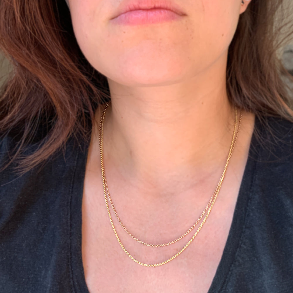 Rope Style 9ct gold chain