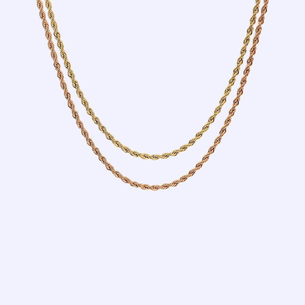 
            
                Load image into Gallery viewer, Rope Style 9ct gold chain
            
        